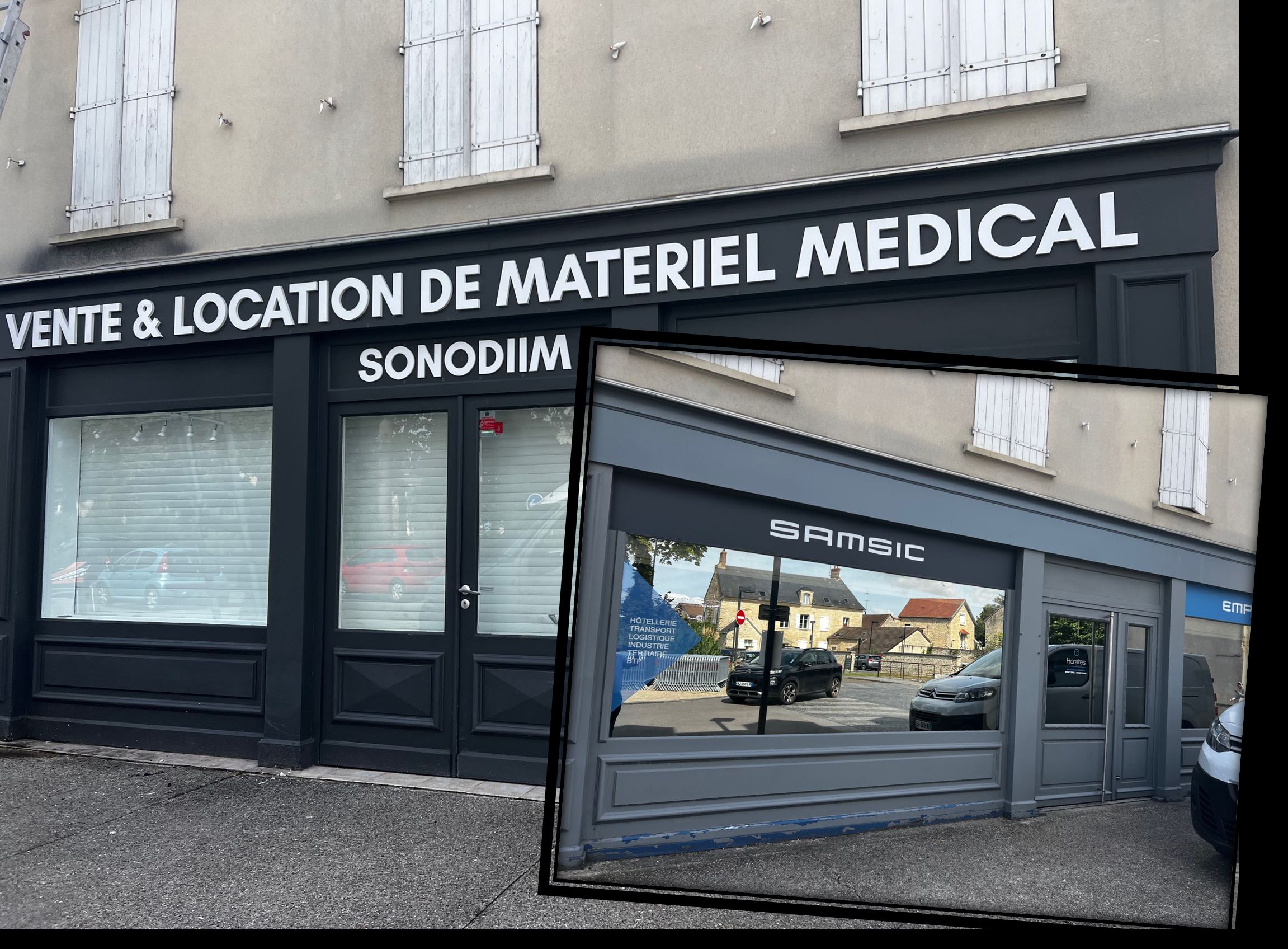 Vente  investisseur de deux cellules commerciales  Chambly (60) 